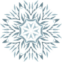 一片雪花免抠素材