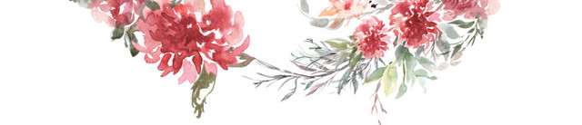 一圈鲜花免抠素材