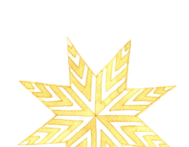 金色圣诞小星星设计矢量图片