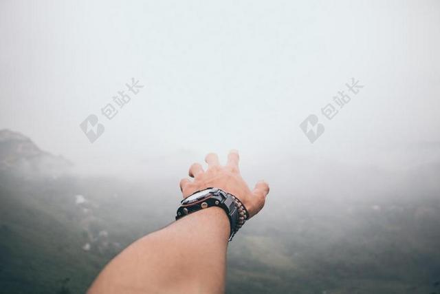 成人 美丽 雾 女孩 手 景观 光 爱 模型 户外 人