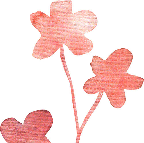 墨染鲜花素材