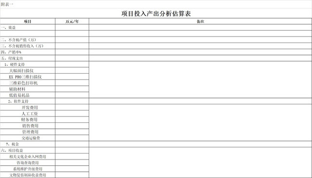 黑白简约投入产出分析表经营数据分析表