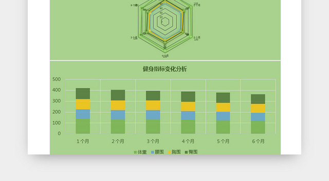 健身运动减肥计划表EXCEL模板