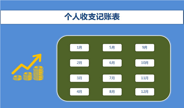 个人收支记账表财务管理统计表