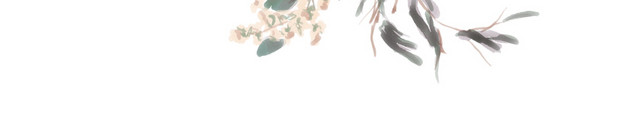 树枝树叶花装饰