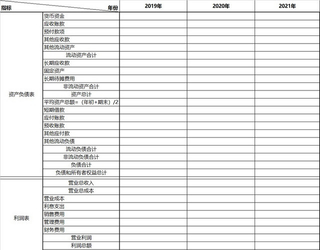 黑白简约公司财务报表财务分析报告