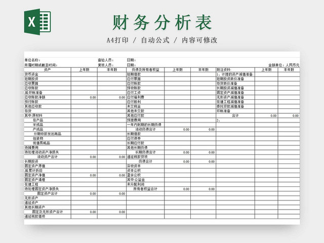 黑白简约公司财务报表财务分析报告