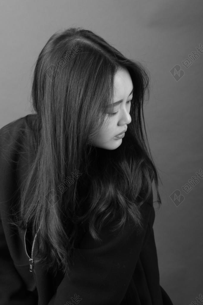 摄影 人像 人物 女人 黑色和白色