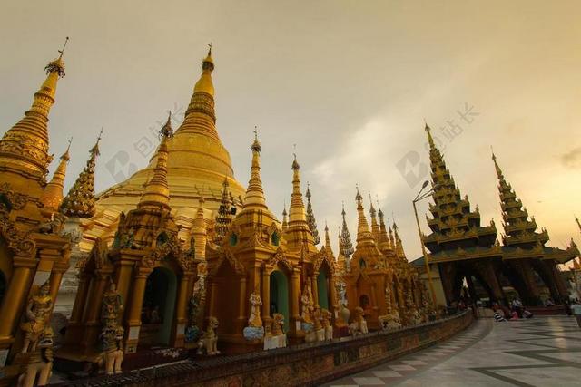 缅甸 仰光 金塔 SHWEDAGON 缅甸仰光