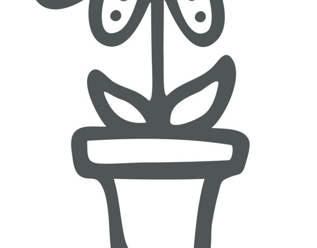 植物手绘简笔画盆栽素材