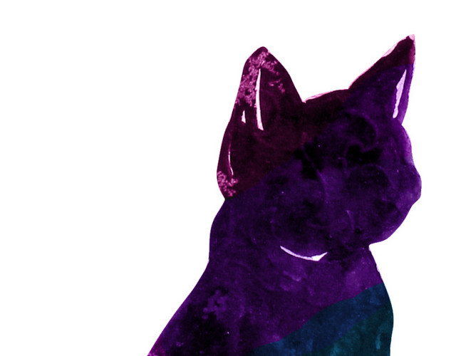 手绘猫矢量素材