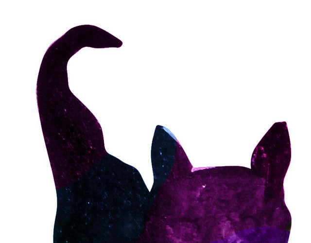 手绘猫矢量素材