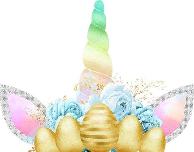 彩色色清新梦幻生日帽配饰免抠素材