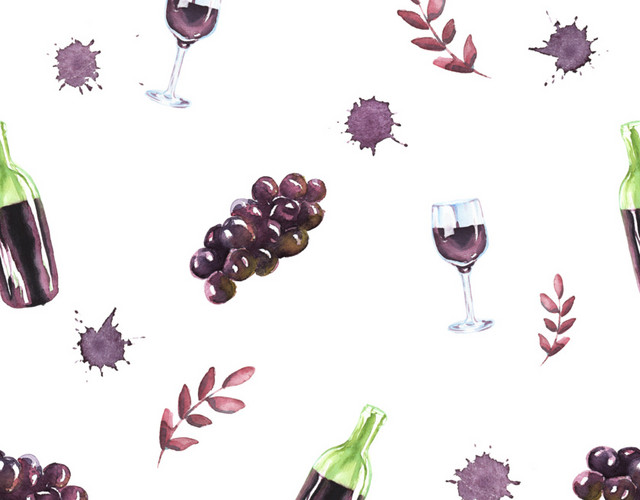 葡萄酒渍葡萄酒排列素材