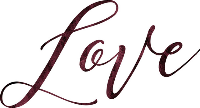 LOVE爱艺术字