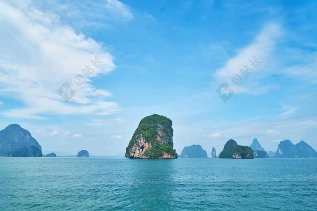 岛屿 热带 夏天 亚洲 大自然 天空 景观 泰国 水