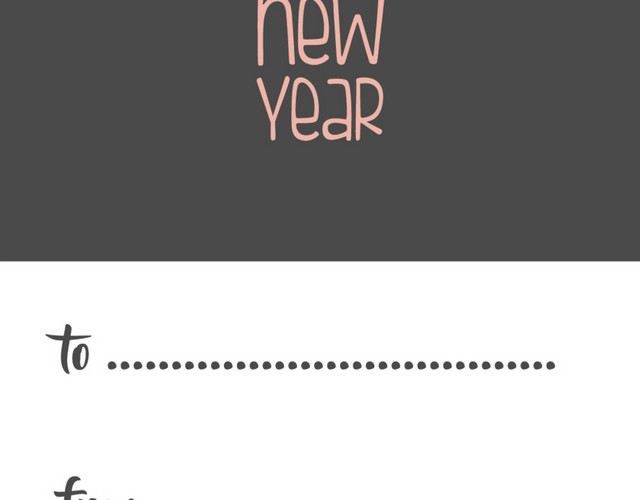 异形吊牌新年快乐鹿角卡片素材