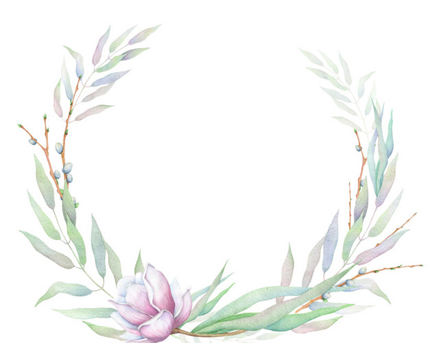 花卉圈免抠素材