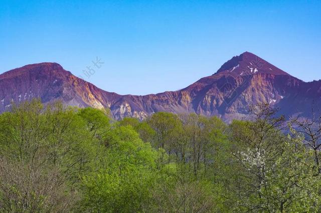 日本 福岛 磐 东北 山 天空 自然 景观 装载万代 性质