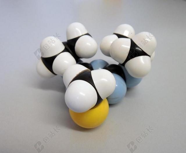 科学彩色的化学份子模型背景图片