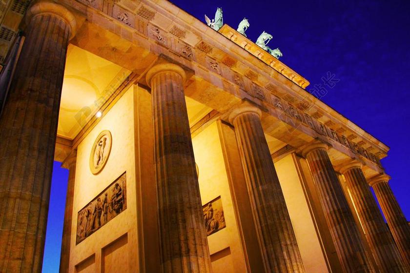 勃兰登堡大门 波茨坦广场 旅行 柏林 德国 美丽 结构 设计