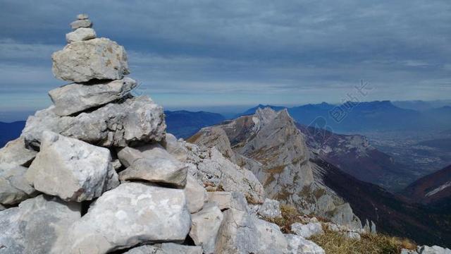 VERCORS 山 秋天 徒步旅行 景观 山间小道 阿尔卑斯山