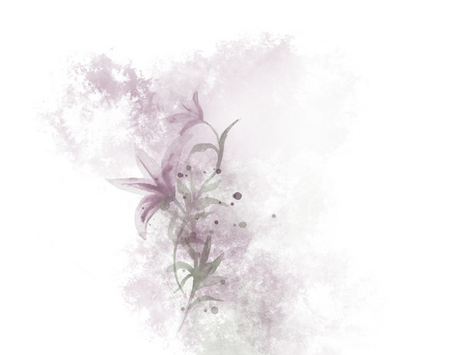 手绘水彩花朵边框素材