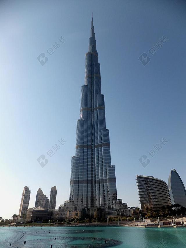 建筑自然哈利法塔背景图片