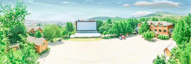 艺术风景音乐节的大屏幕背景图片