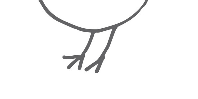 卡通手绘小鸡设计矢量素材