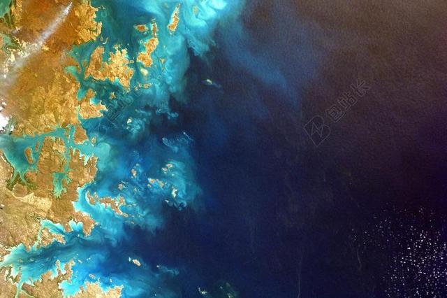 海岸 海 海洋 海滩 水 自然 沙 空中的视图 高 卫星