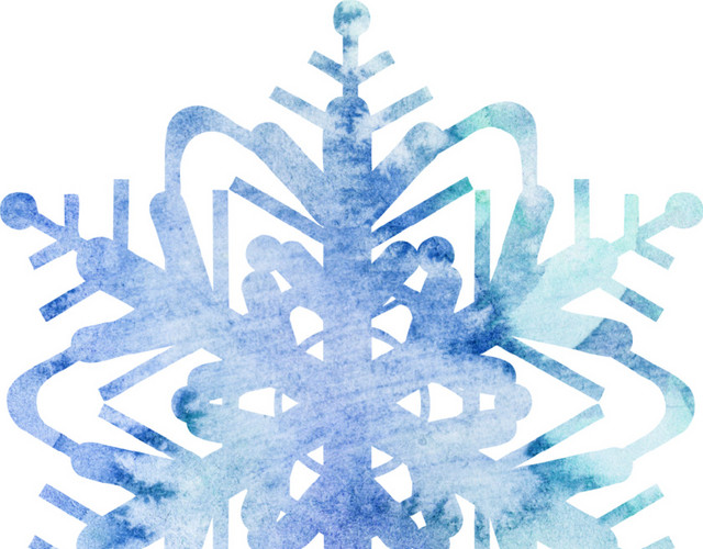 卡通雪花素材