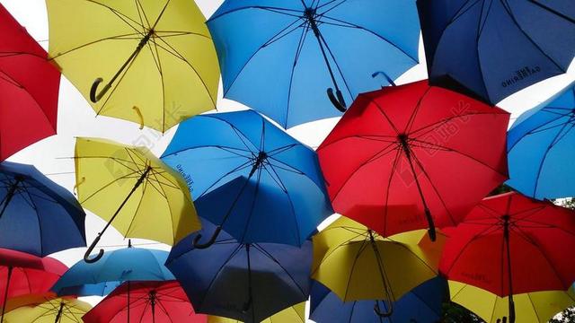 物品纹理彩色的雨伞背景图片