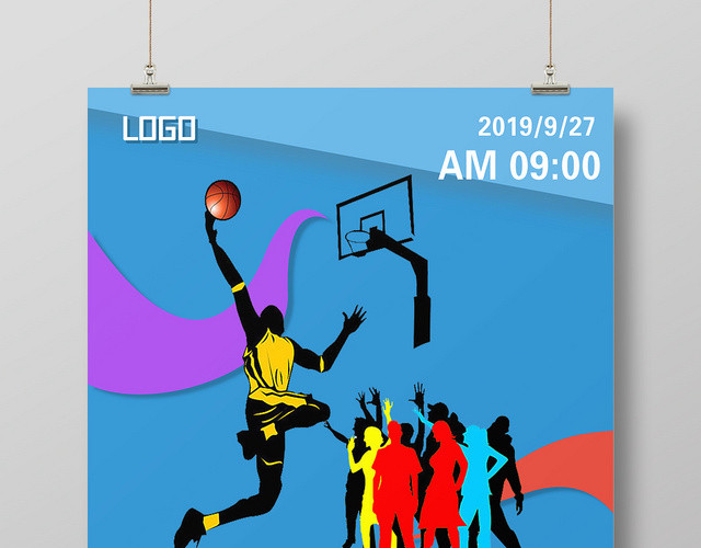 NBA职业联赛宣传海报