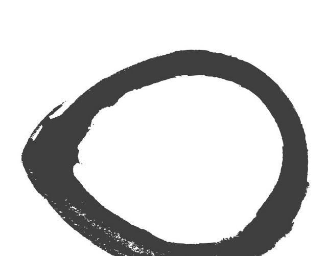 墨色圆圈矢量素材