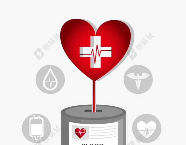 爱心献血背景图