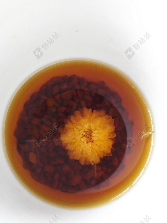 摄影唯美盆栽里的菊花背景图片