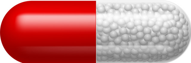 红色胶囊医疗矢量图素材