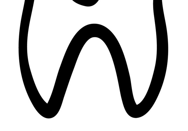 线条表情吐舌头牙齿口腔矢量图素材