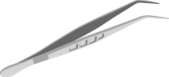 医用镊子工具医疗矢量图素材