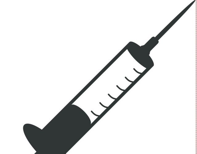 注射器剪影素材