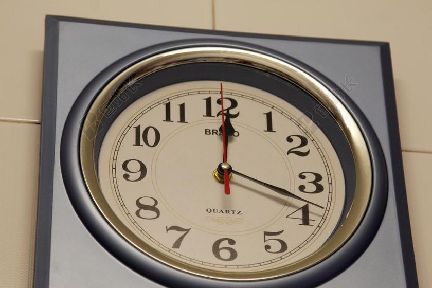 物品特写墙上的时钟背景图片