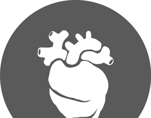 黑白卡通手绘人体器官医用标识免抠素材
