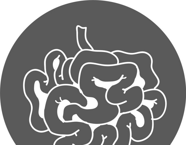 黑白卡通手绘人体器官医用标识免抠素材