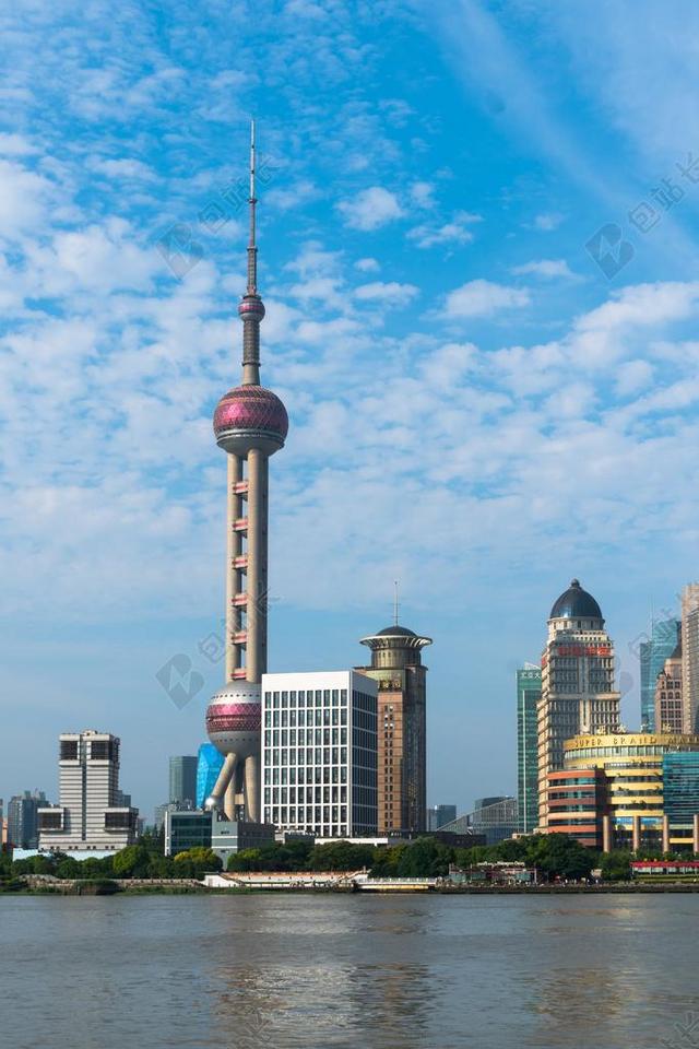 旅游自然上海城市景色背景图片