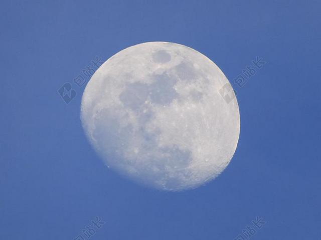 月亮 月亮天 环形山 详细 天空中的月亮