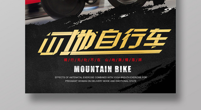 山地自行车锦标赛海报