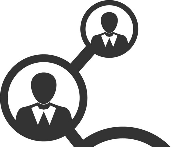 简笔画关系网图标素材