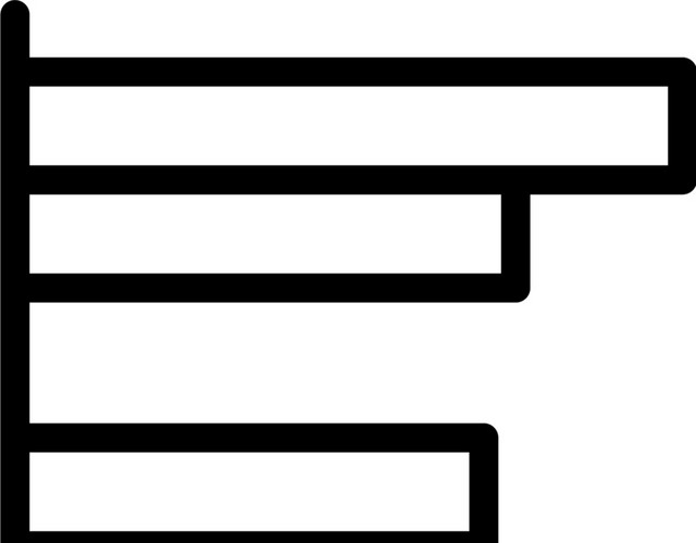 简笔画柱状图图标素材