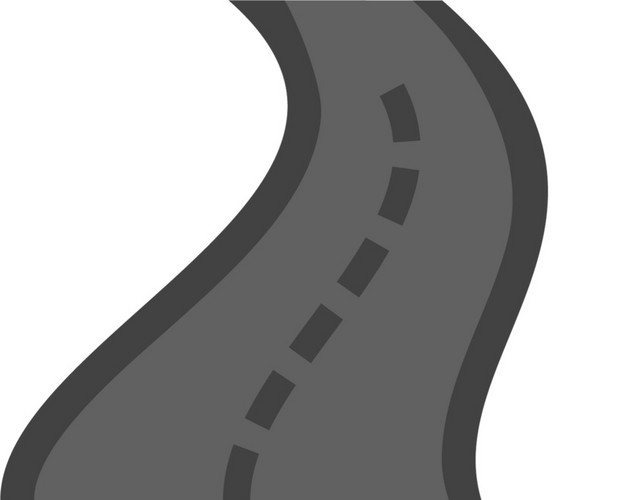 简约卡通马路图标素材